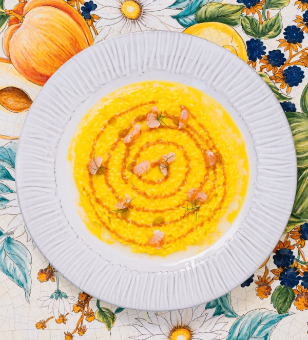 Creative gourmet dish served during a Chef’s Table fine dining experience on the Amalfi Coast